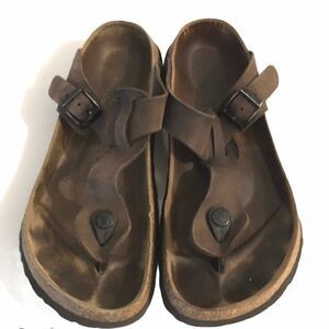 BIRKENSTOCK Betula Gizeh Thong Cork Sandal Brown 9